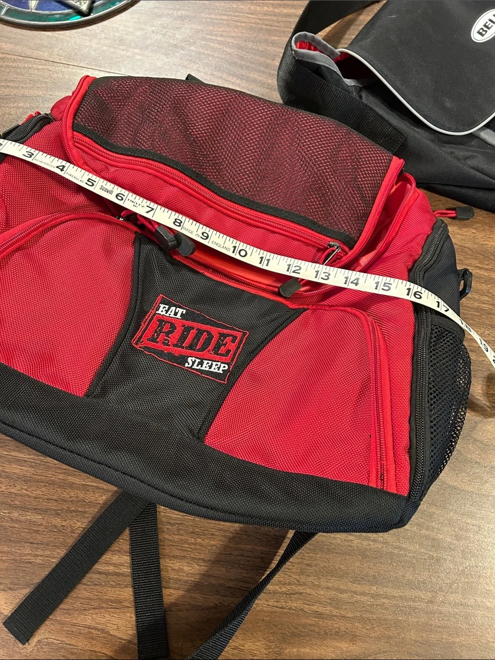 Red & Black Rider Messenger Bag for Men